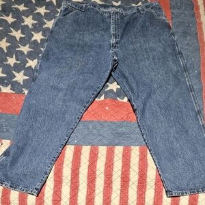 Wrangler Carpenter Jeans 46x32 Blue Denim Made in Mexico Excellent Cond